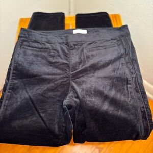 Loft Velvet Modern Skinny Ankle Pants